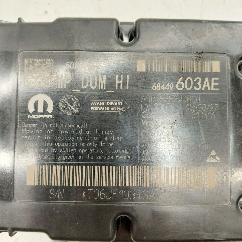 Occupant Restraint Control Module Fits 22-24 Jeep Compass OEM