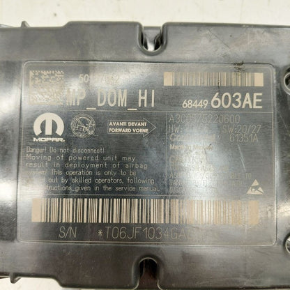 Occupant Restraint Control Module Fits 22-24 Jeep Compass OEM