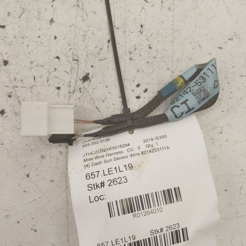 Lexus IS350 Dash Sun Sensor Wire {8214253111A} 2020 2019 2018