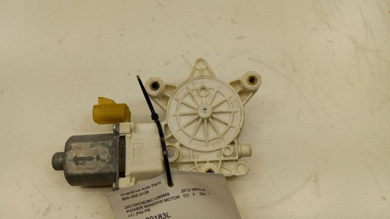 19180071 Left Rear Back Power Window Motor VIN W 4th Digit Limited 06-16 IMPALA