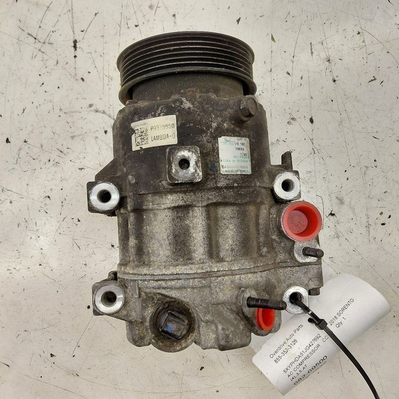 Air Conditioning AC Compressor ID 97701C6850 Fits 16-18 Kia Sorento