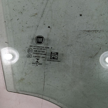 Passenger Right Front Door Glass Window 4 Door X Model Fits 16-17 FIAT