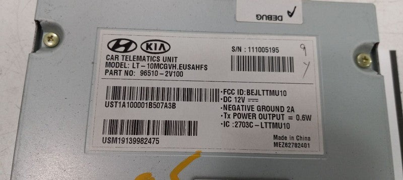 Communication Telematics Right Hand Dash Fits 12-17  Hyundai Veloster