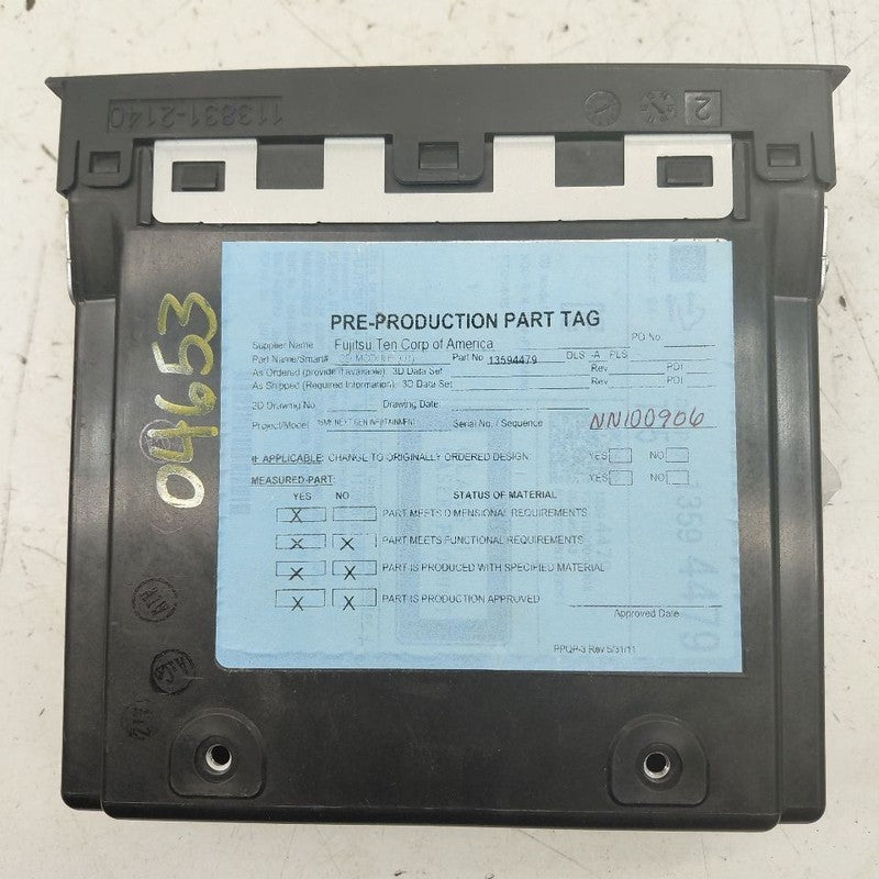 Audio Equipment Radio Audio Disc Player Opt TG5 15-16 Cadillac ATS
