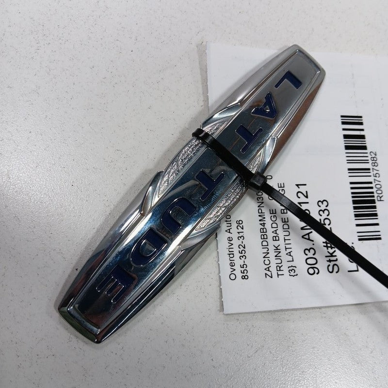 Jeep Renegade Trunk Lid Logo Emblem Latitude Badge Rear Back 2023 2022 2021 2020