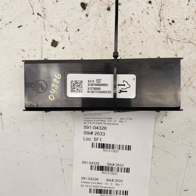 Temperature Control Module ID 84131537 Fits 16-17 Cadillac CT6