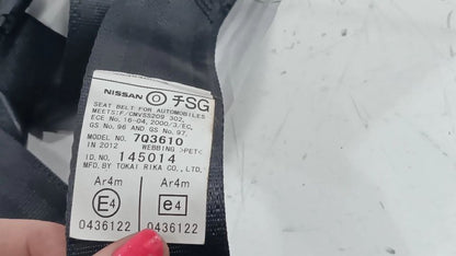 Infiniti G37 Seat Belt Strap Retractor Left Rear Back  2011 2012 2013