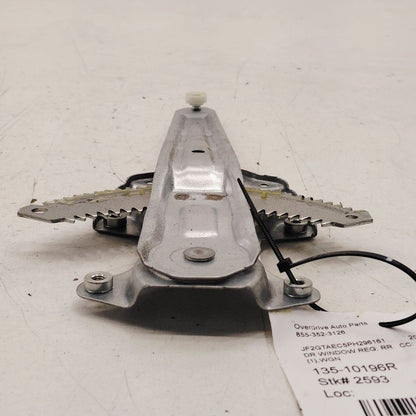Passenger Right Rear Window Regulator Track 18-25 XV Subaru Crosstrek