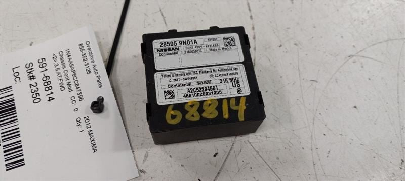 Theft-locking Keyless Entry Center Dash Fits 09-14 MAXIMA 