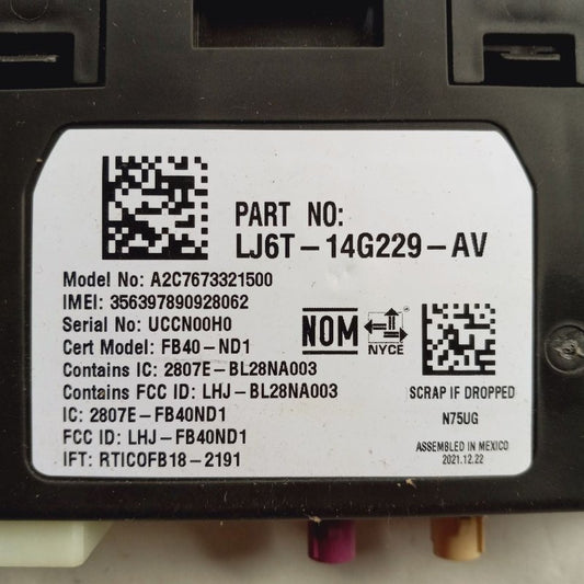 Communication Telematics Control Module Fits 21-22 Ford Escape
