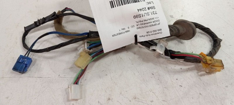 Subaru Forester Door Harness Wire Wiring Left Rear 1998 1999 2000 2001