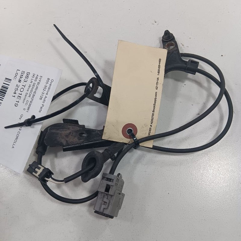 Toyota Corolla Left Rear ABS Wheel Sensor Wire Plug 2019 2018 2017 OEM