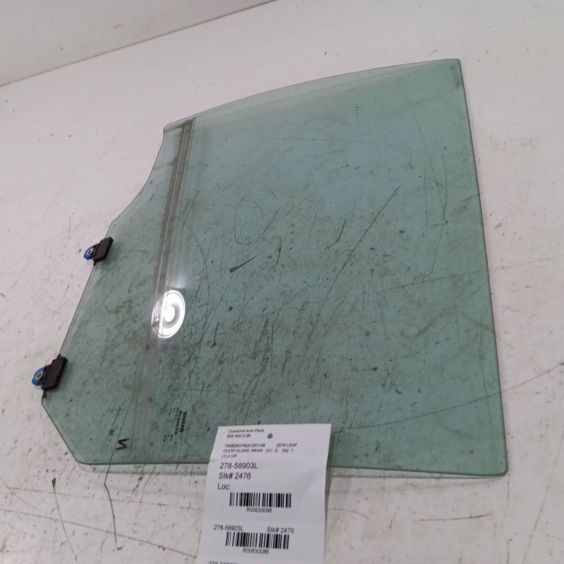 Left Rear Door Window Glass Fits 13-23 Nissan LEAF