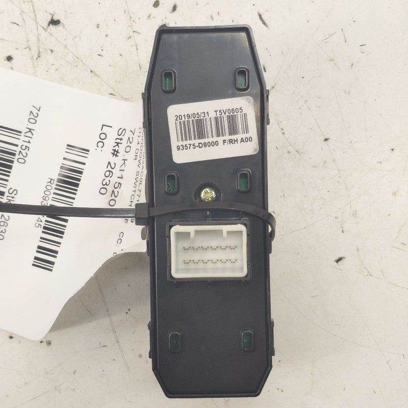 Kia Sportage Power Window Switch Right Passenger Front  2020 2021 2022