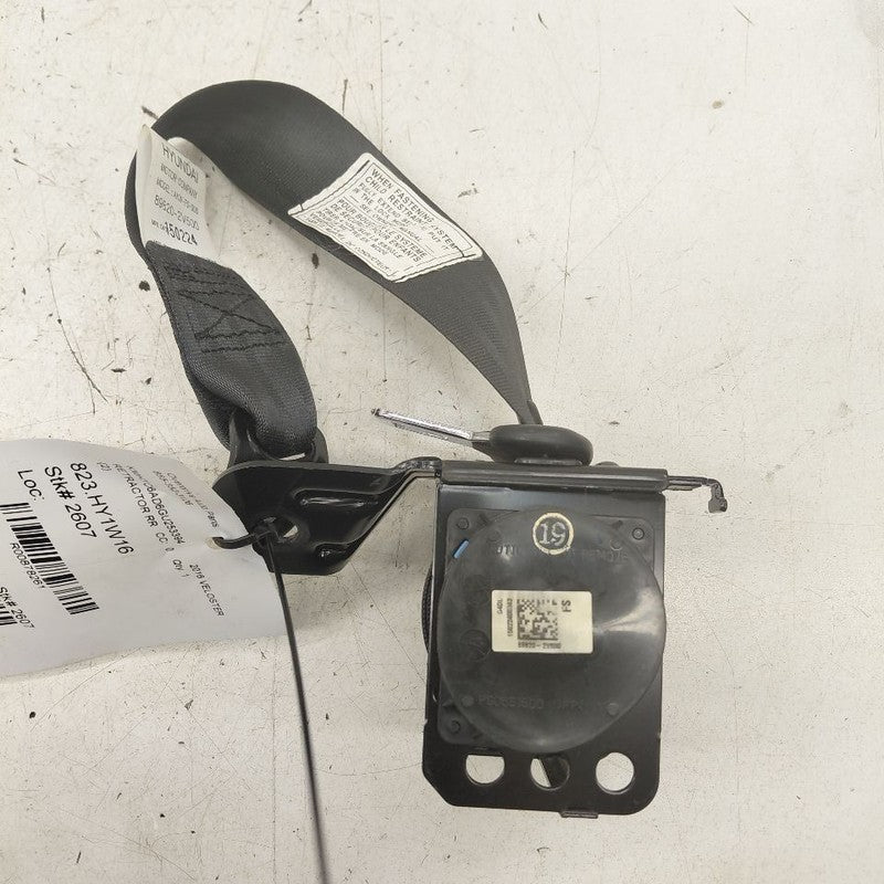 Hyundai Veloster Seat Belt Strap Retractor Right Passenger Rear Back  