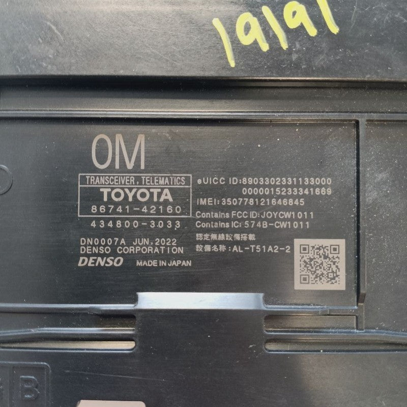 Communication Telematics Control Module Fits 23-25 BZ4X