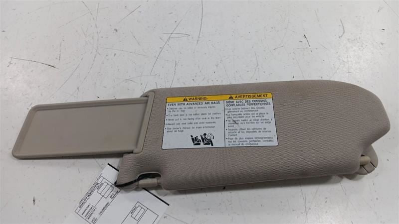 Passenger Right Sun Visor Shade Illuminated 4 Door Sedan Fits 09-13 IN