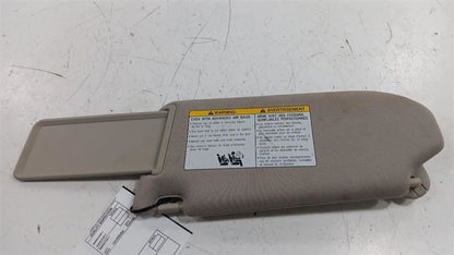Passenger Right Sun Visor Shade Illuminated 4 Door Sedan Fits 09-13 IN