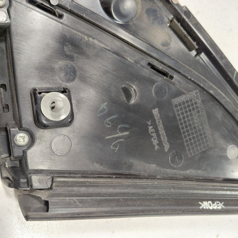 Honda Civic Quarter Window Trim Left Driver Side Rear 2016 2017 2018 2019