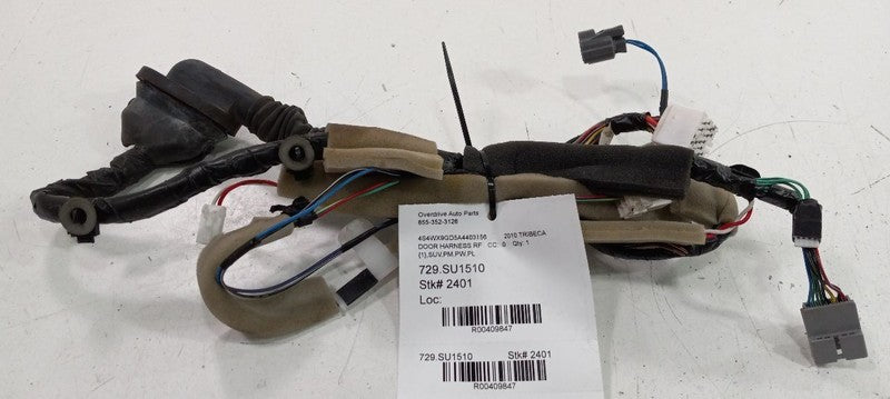 Subaru Tribeca Door Harness Wire Wiring Right Passenger Front 2010 201