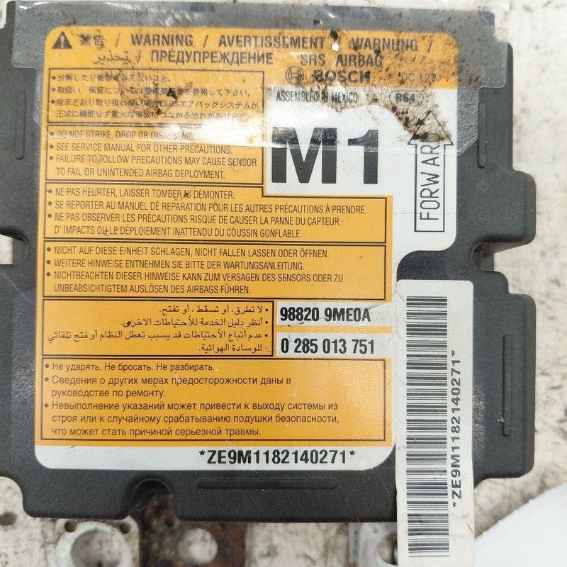 Restraint Control Module Hatchback Note Fits 17-19 Nissan Versa