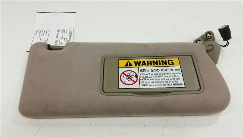 8520239810ZQ Passenger Right Sun Visor Shade With Illumination 01-05 Hyundai XG Series