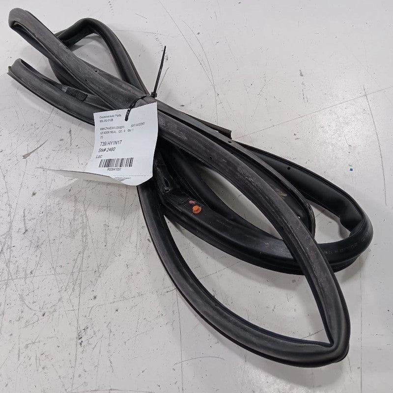 Hyundai Accent On Door Seal Rubber Left Rear Back 2014 2015 2016 2016 201
