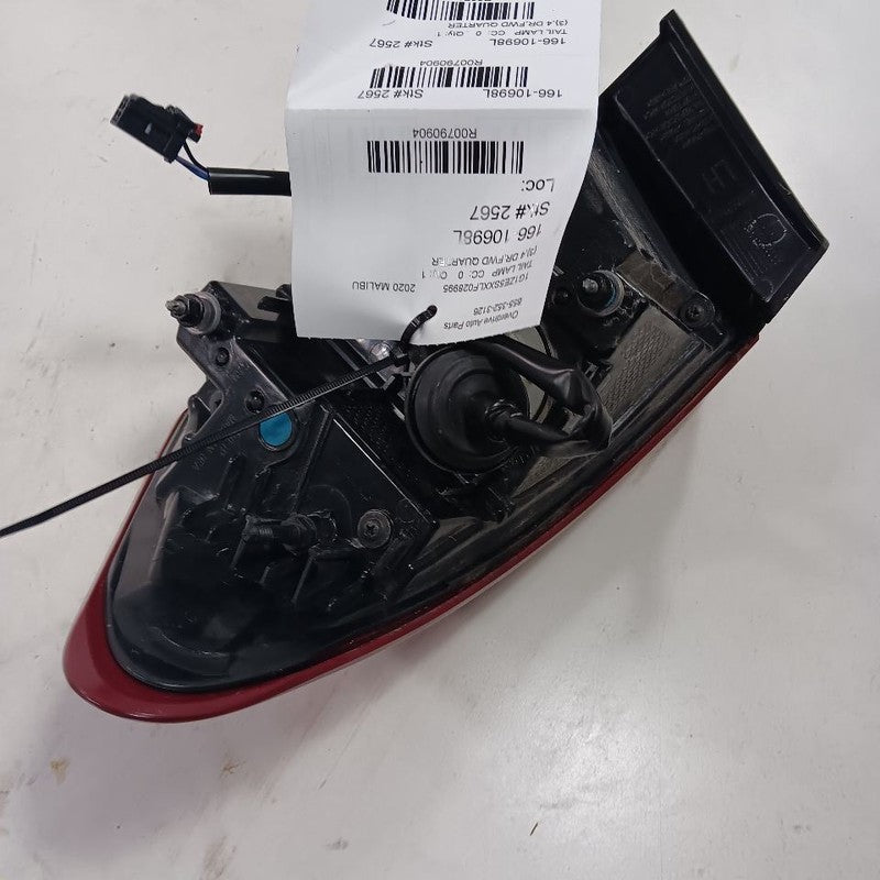 Driver Left Tail Light Quarter Panel Mounted LED Fits 19-23 Chevy Malibu