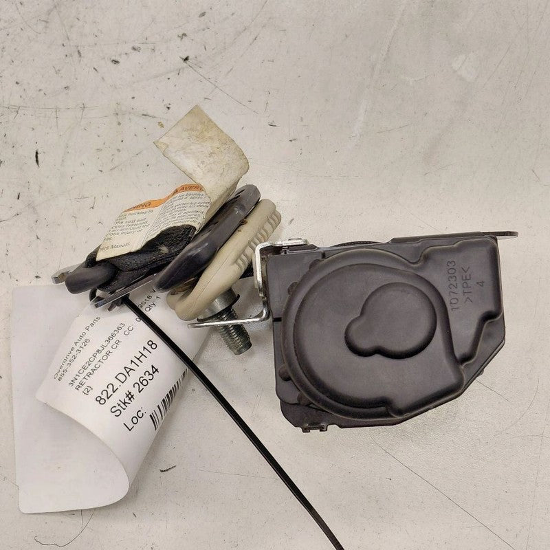Nissan Versa Note Seat Belt Strap Retractor Center Middle Rear Back  2
