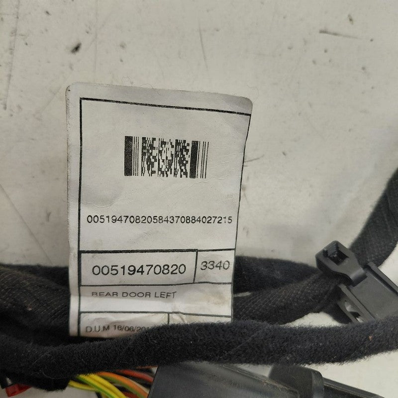 Fiat 500 X Model   Door Harness Wire Wiring Left Driver Rear  2016 201