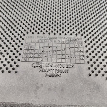 Kia Sportage Floor Mat Right Passenger Front  2020 2021 2022