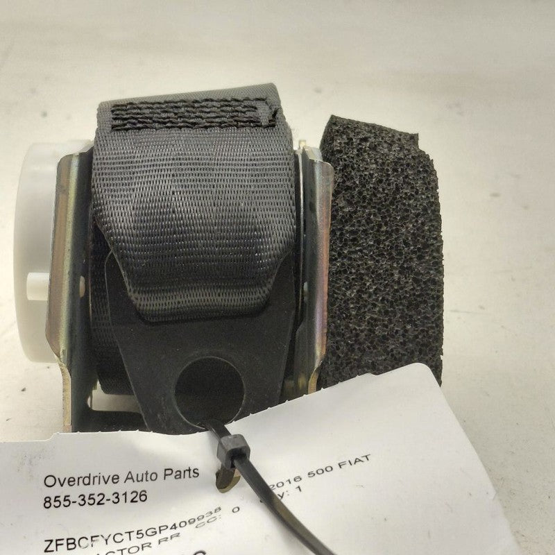 Fiat 500 X Model   Seat Belt Strap Retractor Right Passenger Rear Back