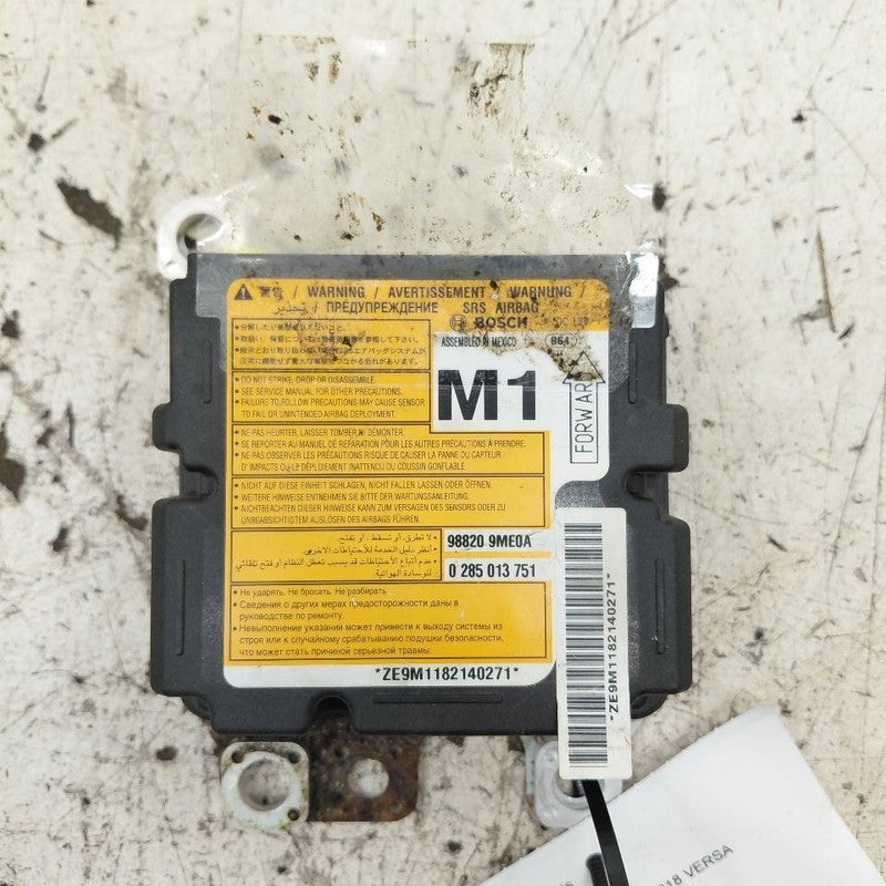 Restraint Control Module Hatchback Note Fits 17-19 Nissan Versa