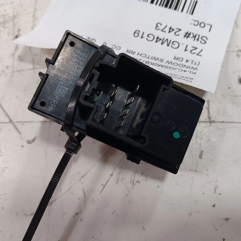 Buick Encore Power Window Switch Right Passenger Rear  2018 2019 2020 