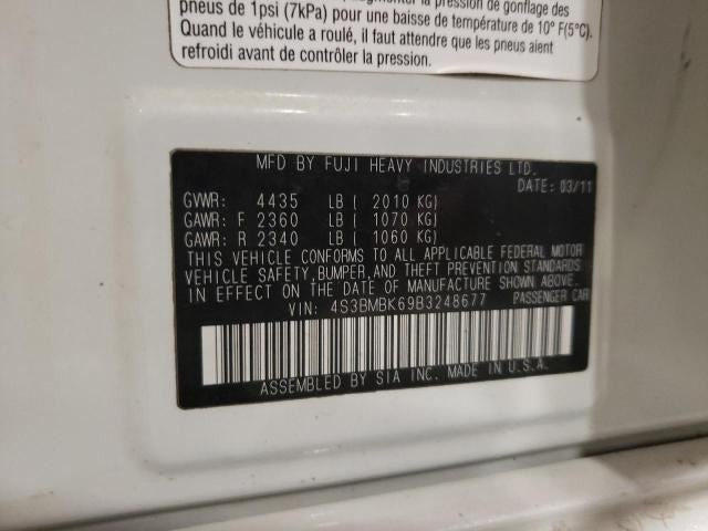 98221AJ08A Computer Control Module ID 98221AJ08A 11-12 Legacy