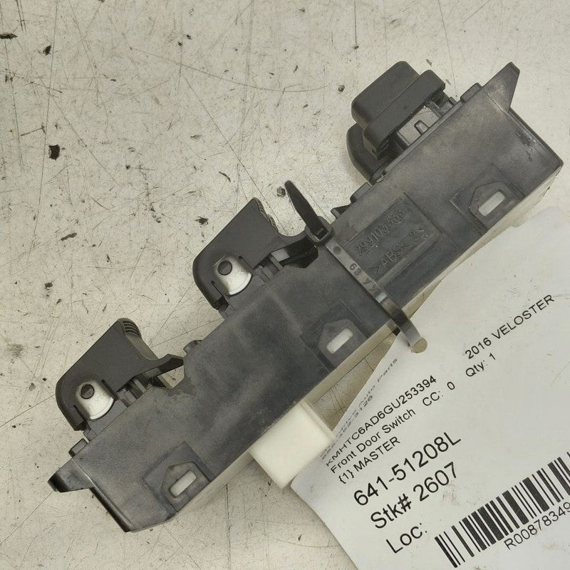 Driver Front Door Lock And Window Master Switch 12-17 Hyundai Veloster
