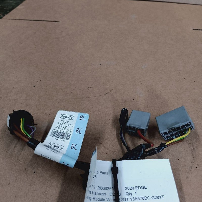 Ford Edge Towing Module Wires {F2GT 13A576BC G281T} 2019 2020 2021 202