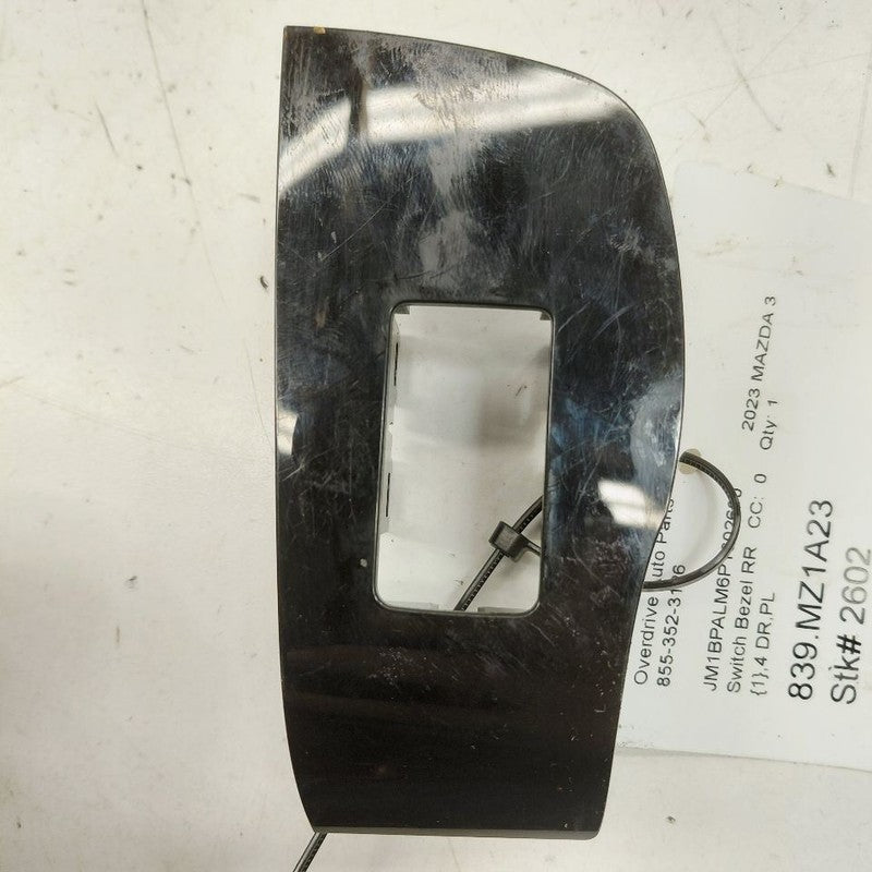 Mazda 3 Window Switch Bezel Trim Right Rear  2023 2022 2021