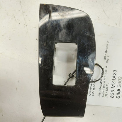Mazda 3 Window Switch Bezel Trim Right Rear  2023 2022 2021
