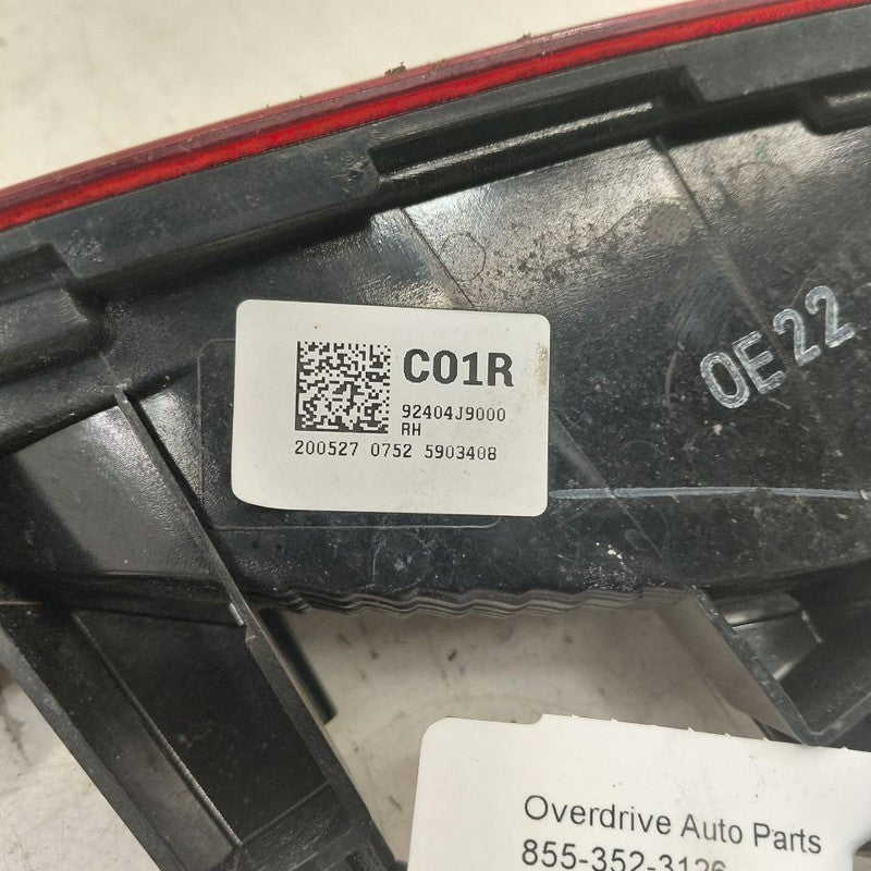 Passenger Right Tail Light Brake Lamp Incandescent Fits 18-21 Hyundai 