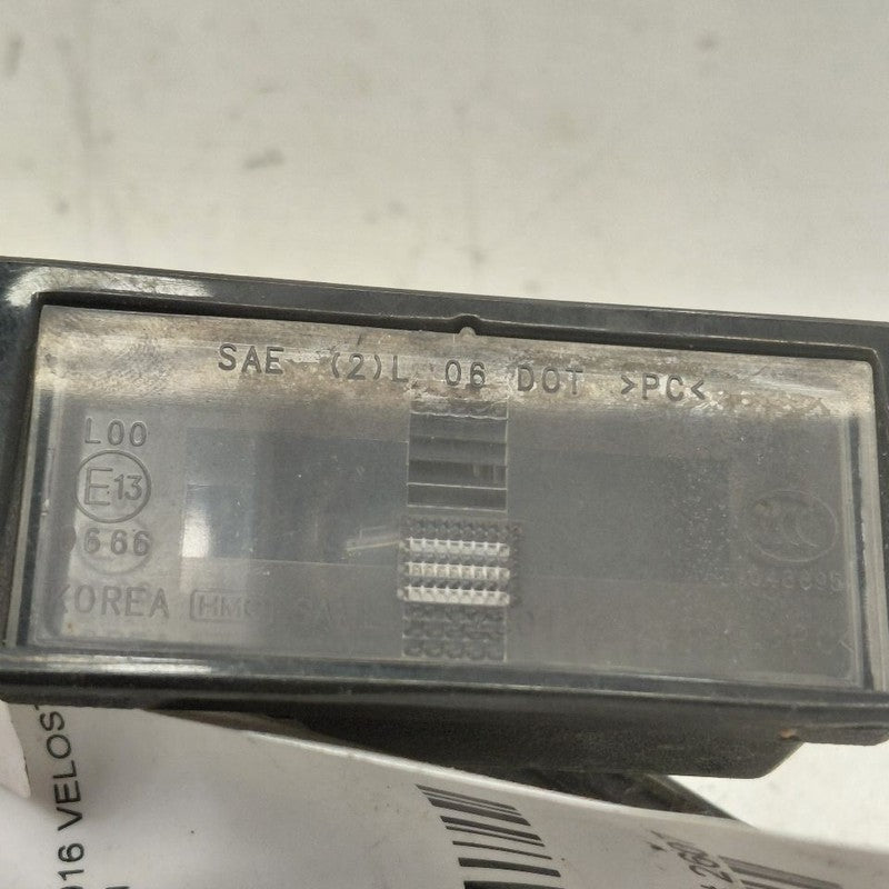 Hyundai Veloster License Plate Light Lamp  2017 2016 2015 2014