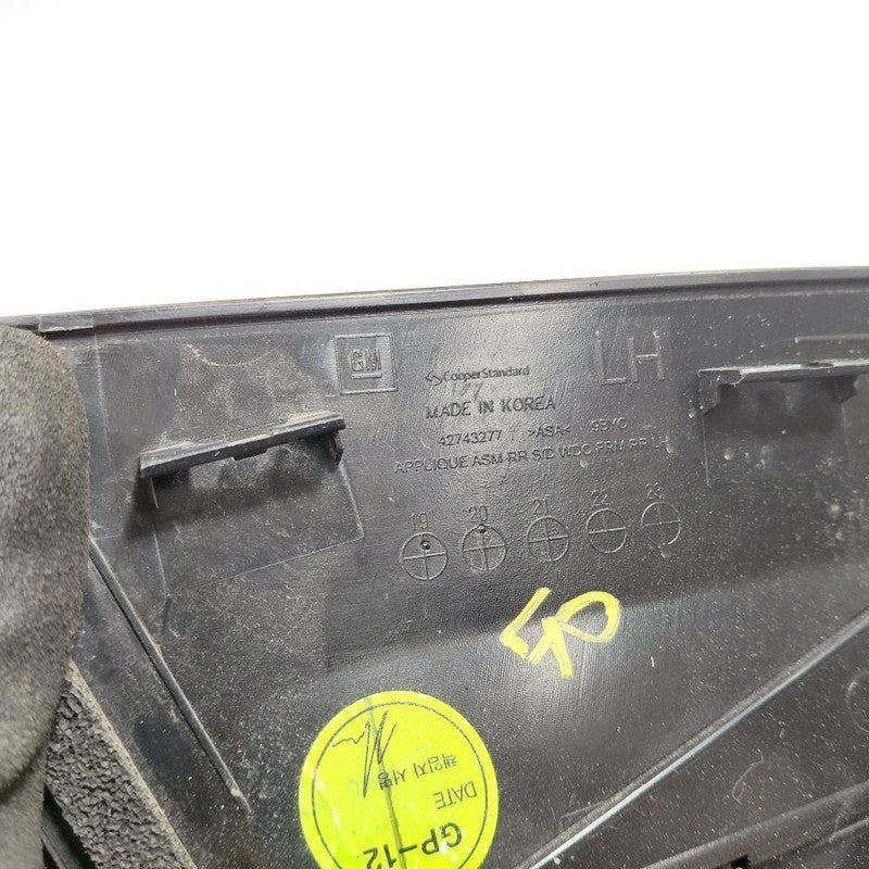 Chevy Trailblazer Left Rear Door Frame Applique {42743277} 2021 2022 2023