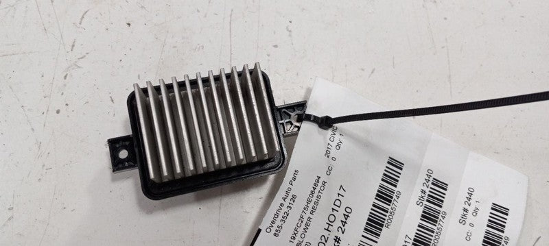 Honda Civic Blower Resistor Fan Motor Speed Resistor  2016 2017 2018 2