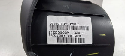 Kia Sorento Speedometer Bezel Dash Surround Trim 2016 2017 2018 OEM
