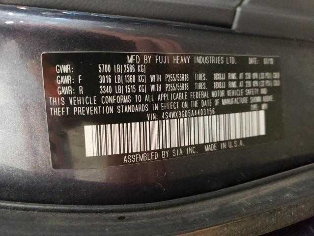 Subaru Tribeca Door Harness Wire Wiring Left Rear 2010 2011 2012 2013 