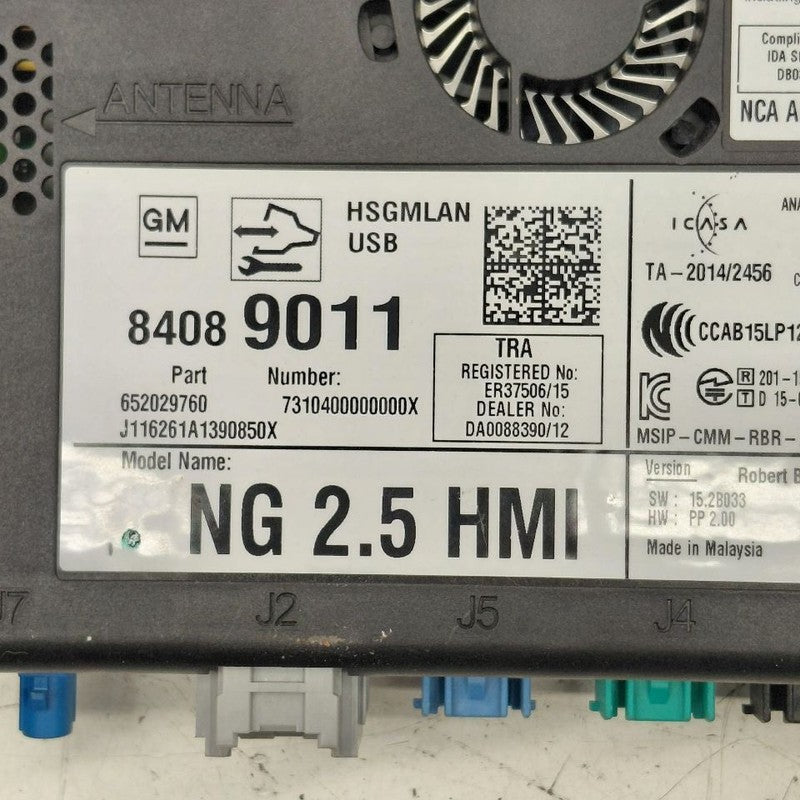 Human Machine Interface Control Module ID 84089011 Fits 16-17 MALIBU