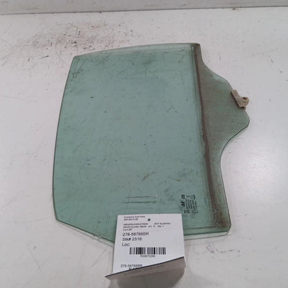 Passenger Right Rear Door Window Glass Hatchback w/o Solar 13-17 Elant