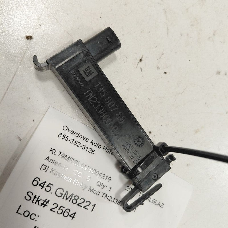 Chevy Trailblazer Keyless Entry Antenna Module {TN233800-001} 2021 2022 2023