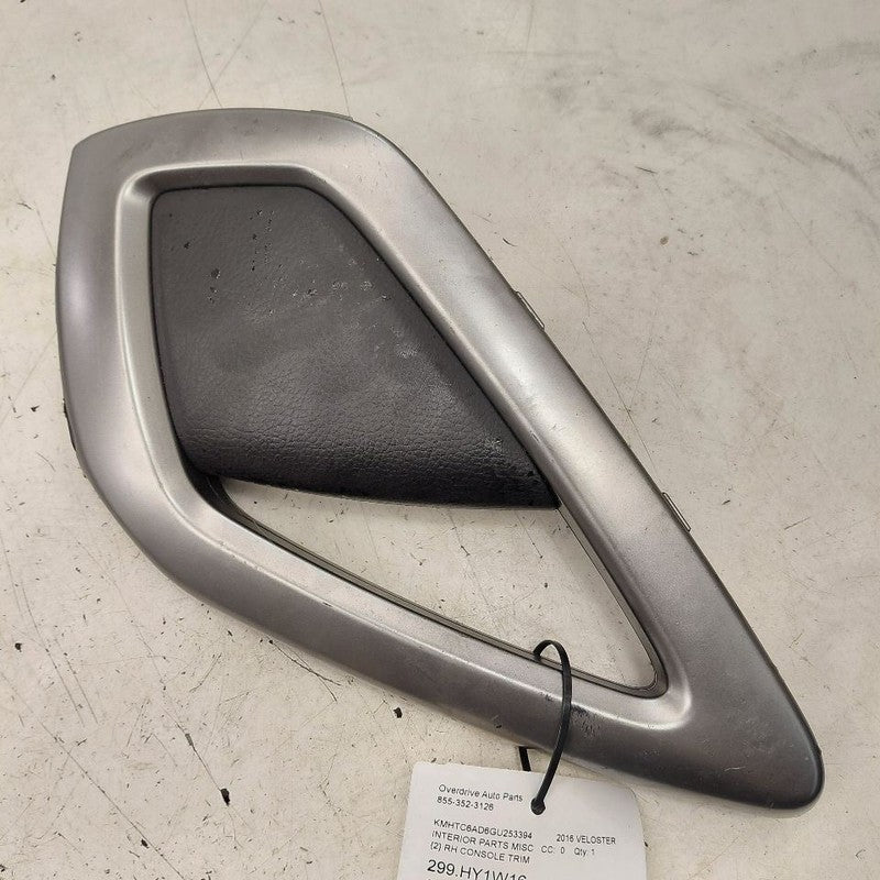Hyundai Veloster Passenger Right Side Console Trim 2017 2016 2015 2014