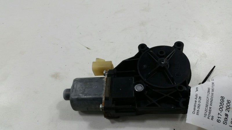 15869734 Passenger Right Power Window Motor Rear Back  Fits 08-12 CHEVY MALIBU